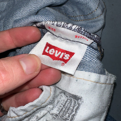 Levis 501 Y2K XX Straight Leg Jeans Blue VTG Med Wash 36x30 Act 35x28