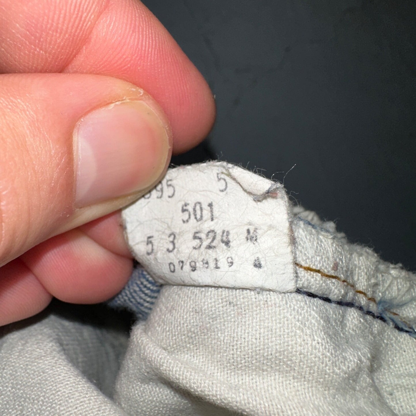 Levis 501 Vintage 80s Redline Selvedge USA XX Jeans Med Wash 31x36 Act 30x30