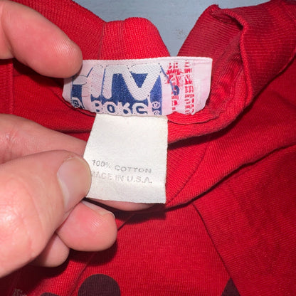 FILA 1983 Open VTG T Shirt USA Tennis Borg 80s Rare Red Graphic Print Sports