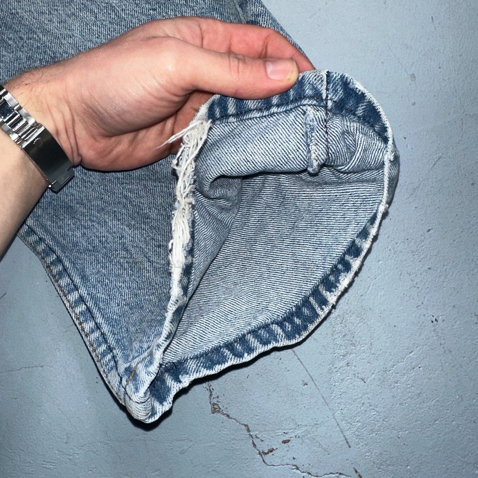 Levis 517 Vintage 80s USA Orange Tab Bootcut Flare Blue Jeans Talon Act 29x28