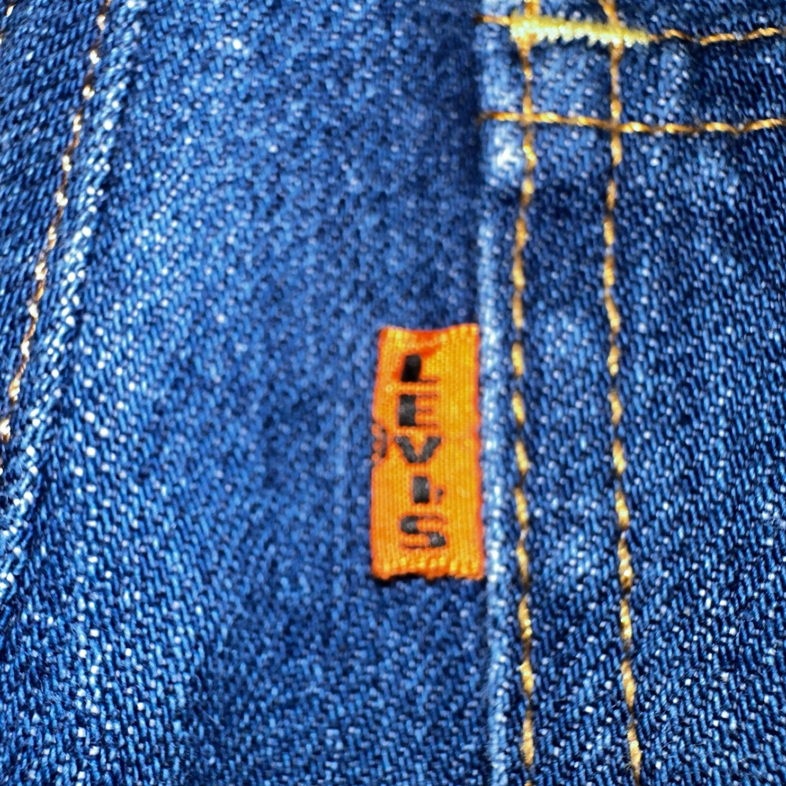 Levis 605 Vintage LVC Orange Tab Slim Blue Med Wash Y2K 36x34 Jeans Act 36x32