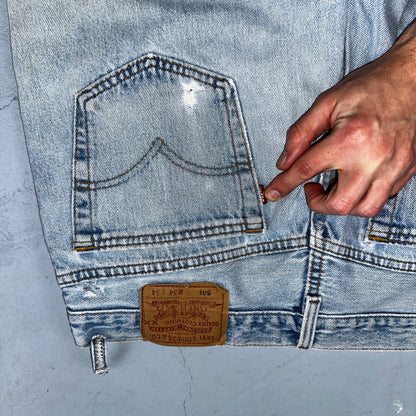 Levis 501 Vintage 90s USA XX Straight Leg Jeans Blue Light Wash 34x34 Act 32x32
