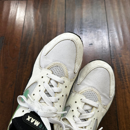 Nike Sneakers Womens 8.5 White Green Air Max 93 Dusty Cactus Athletic 307167-100