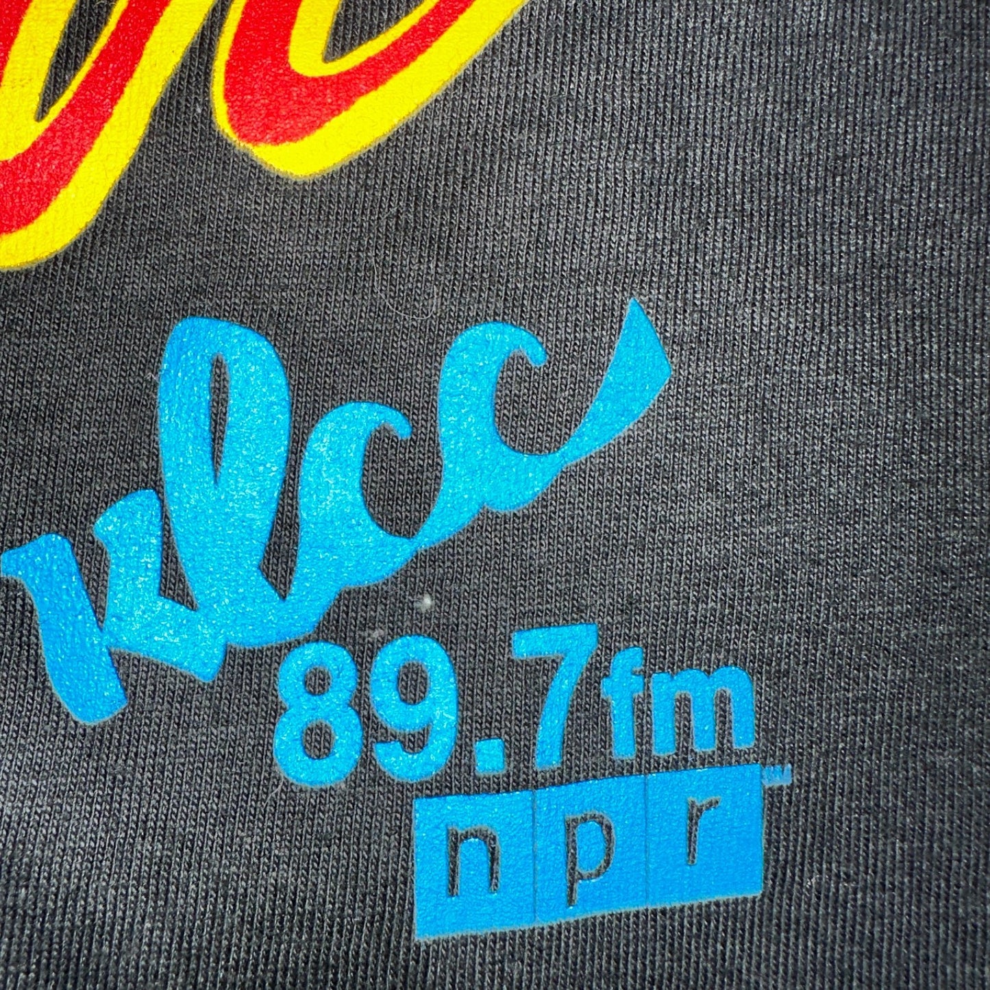 Grateful Dead Y2K Air Skull Roses KLCC Music Vintage T Shirt Rare Black Band