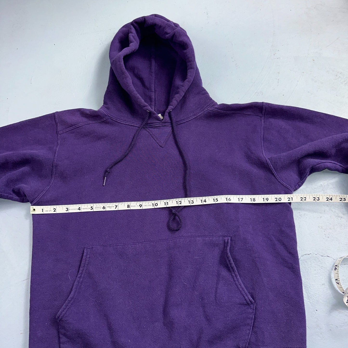 Vintage Pro Spirit Hoodie Adult M Purple Pullover Sweatshirt Made USA Mens 80s