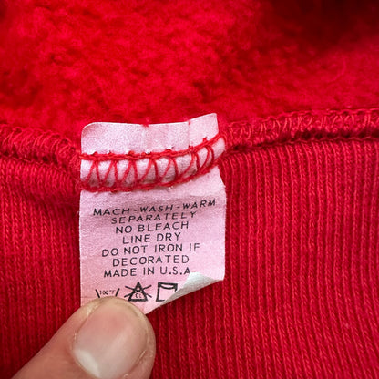 VTG 1960s Rockabilly Sweatshirt Sweater 60s 70s Blank Basic Afterhood USA Red