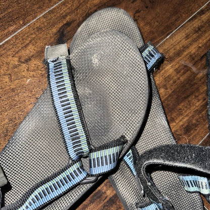 Vintage Teva Hurricane Sandals Mens Size 12 Black Blue Hiking Adjustable USA