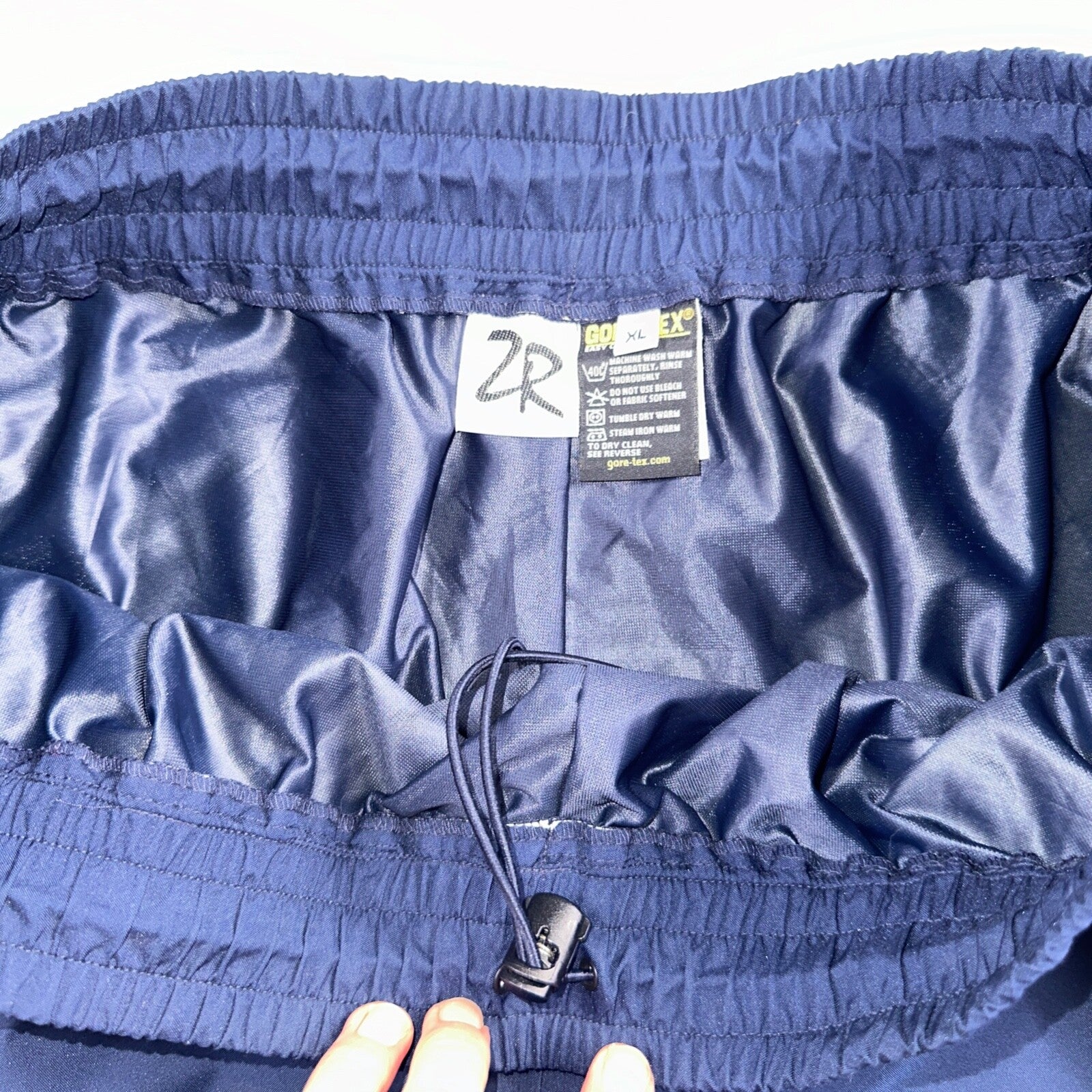 Zero Restriction ZR USA Navy Blue Gore-Tex Mens Water Resistant Pants Sz XL