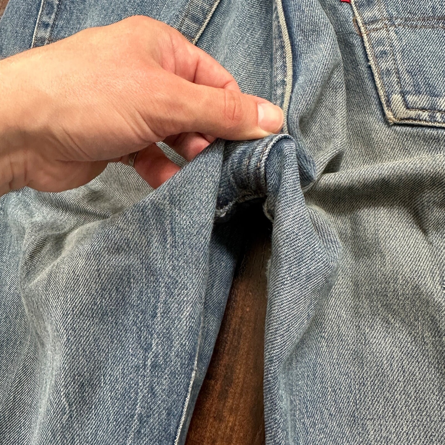 Levis Vintage 80s Redline Selvedge USA 501 XX Jeans 66 70s Light 33x38 Act 30x33