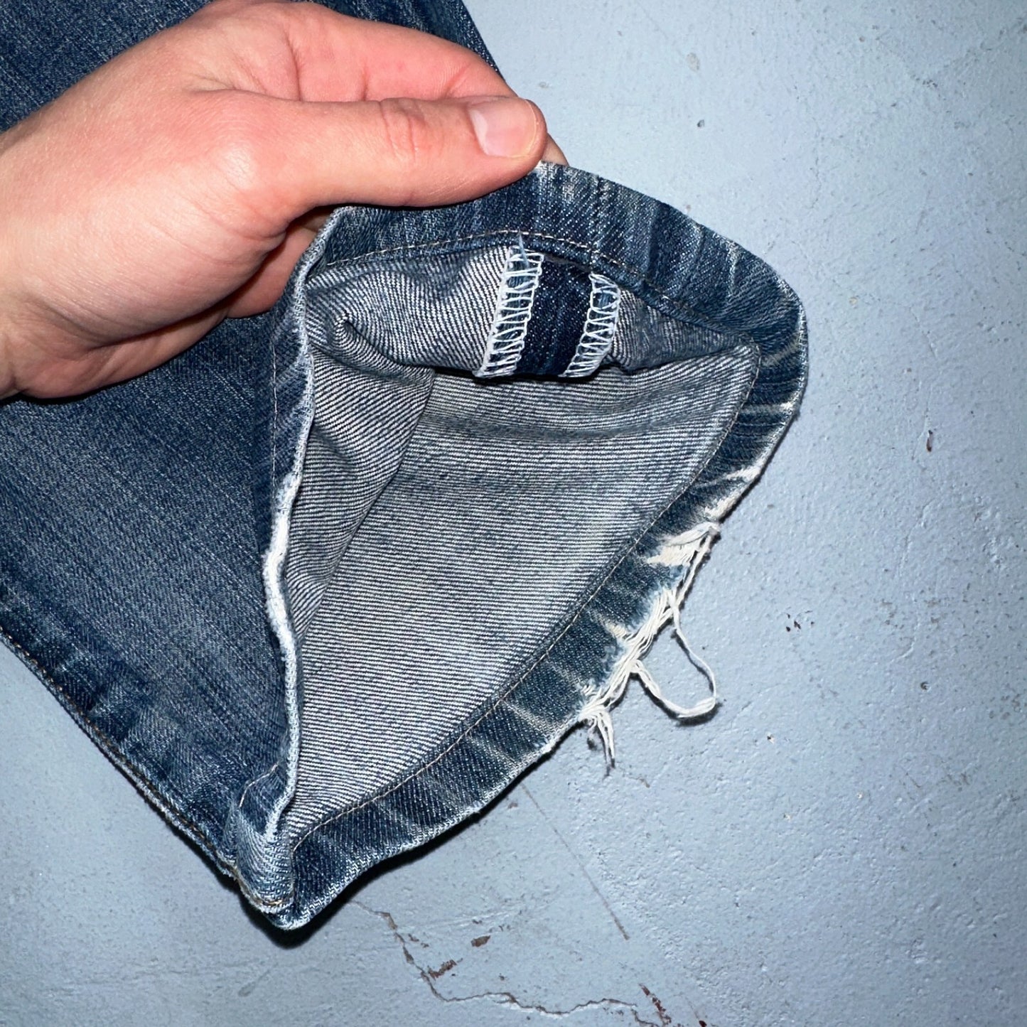 Levis 501 Vintage Y2K XX Straight Leg Jeans Blue Med Wash 34x34 Act 33x27