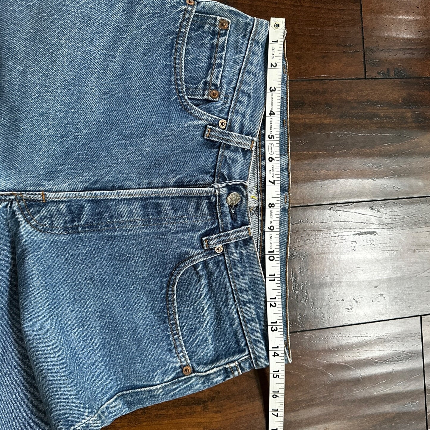 VTG 80s Levis 501 Button Fly 32x36 USA Tag Jeans Straight Wash Blue XX Act 29x32