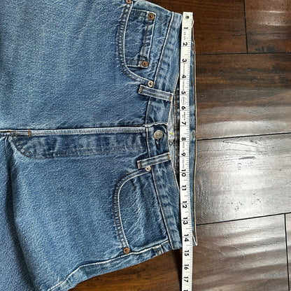 VTG 80s Levis 501 Button Fly 32x36 USA Tag Jeans Straight Wash Blue XX Act 29x32