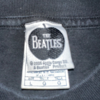 The Beatles Let it Be Official 2005 VTG T Shirt Y2K Black Album Cover 1969 Lenno