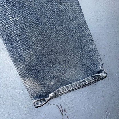 Levis 501 Vintage 90s Mexico Straight Leg Jeans Blue Light Wash 33x36 Act 31x32