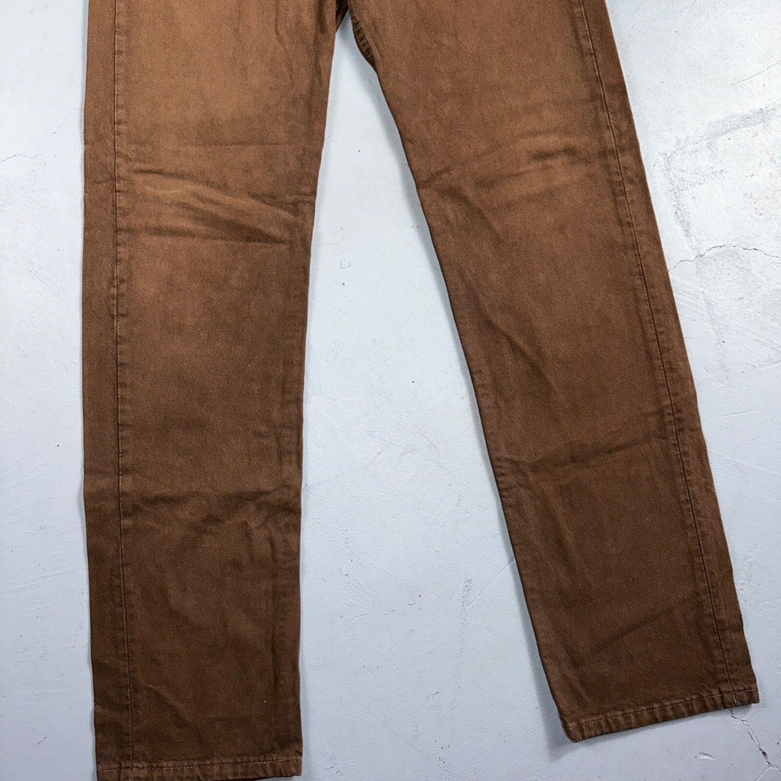 Levis 501 Vintage 90s USA XX Straight Leg Jeans 34x36 Brown Rare Wash Act 33x35