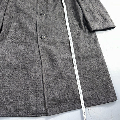 Vintage Barton Hall Coat Mens Gray Tweed Shabby Chic Wool 50s Union Made 1950s