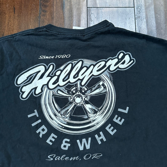 Salem Oregon VTG T Shirt Classic Cars Driving Old Nascar Antique Rim PDX Tire