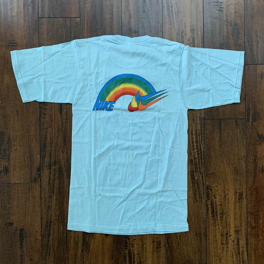 Nike Vintage T Shirt Mens M Rainbow Swoosh Pride Japan Geisha 80s LGBTQ Europe