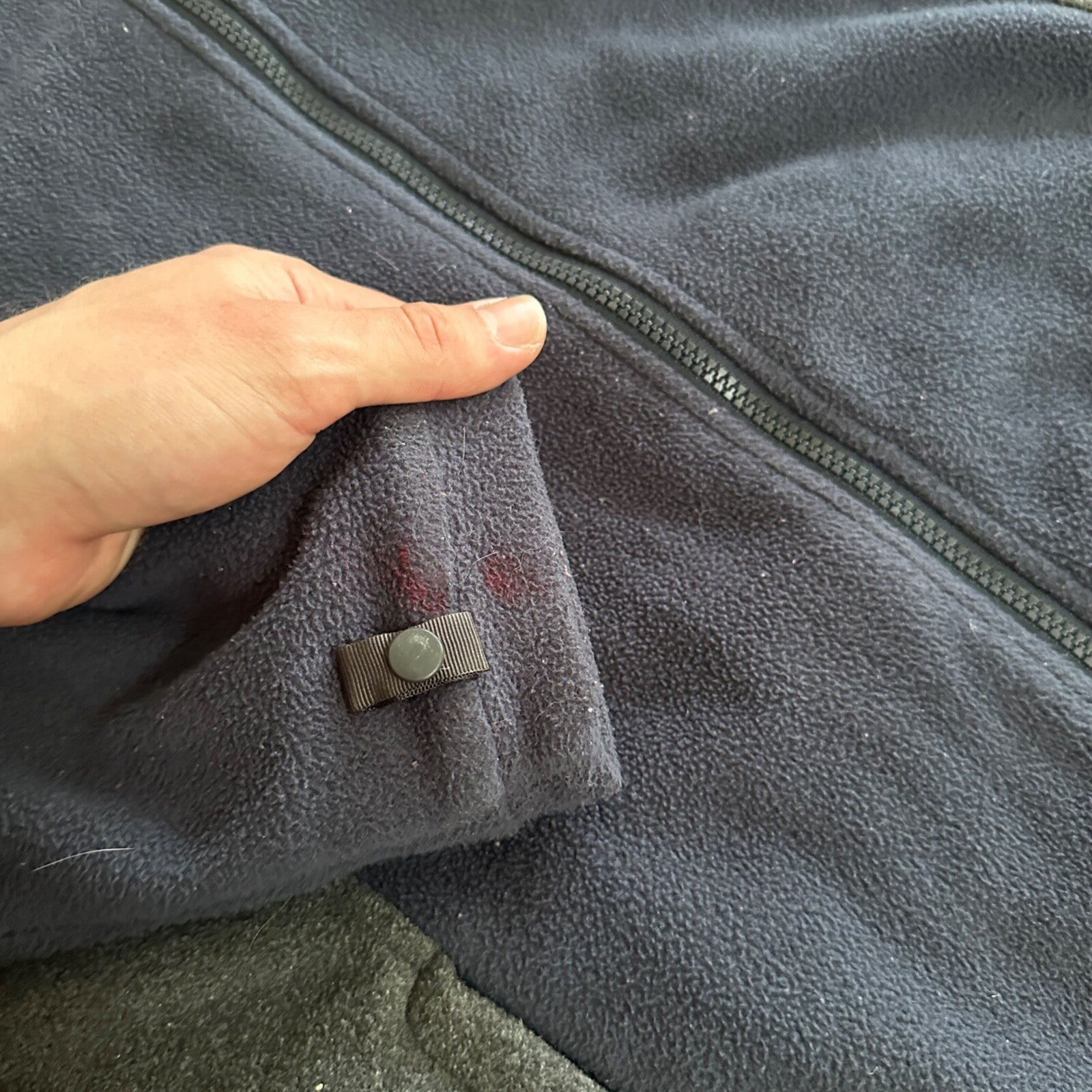 The North Face Navy Fleece Jacket Kids T206 T606 F09 Grey XL TNF VTG Style