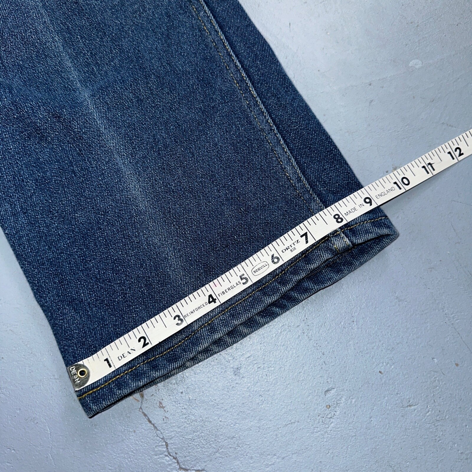 Lee VTG 80 Riders Denim Boot Cut Flare Jeans USA 34x31 Med Wash Cowboy 1980s