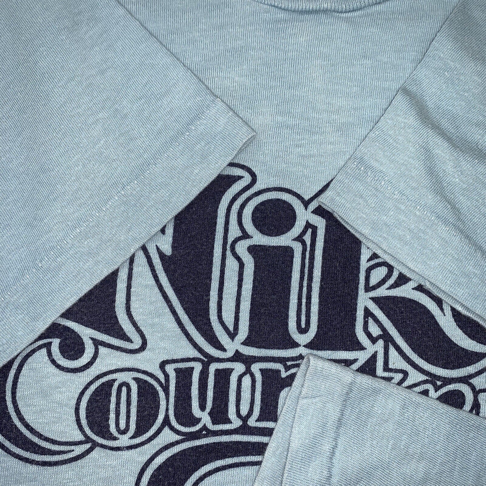 Nike Vintage T Shirt Mens Small Country Hike 70s Basic Simple Rap Music Running