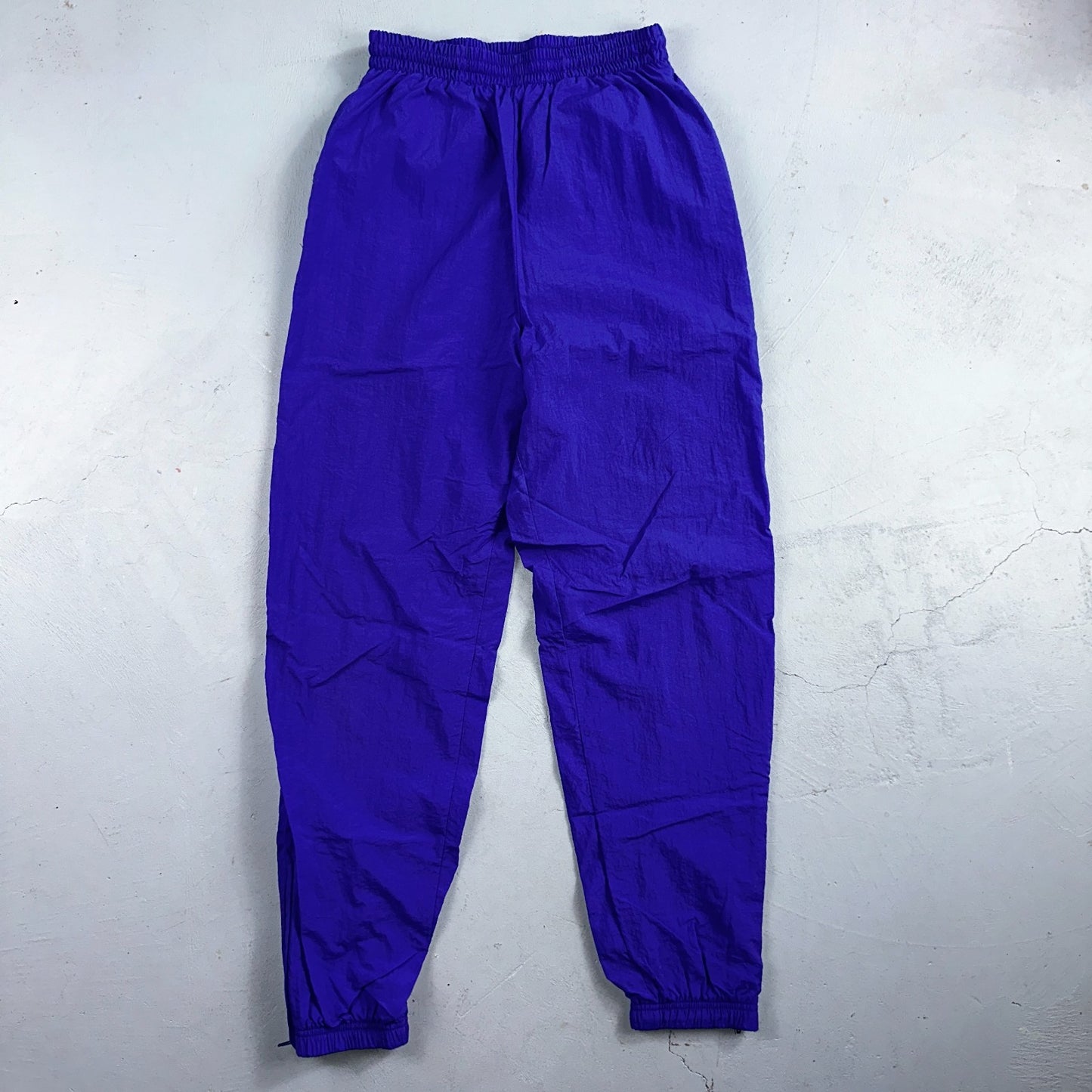 Nike VTG 90s Windbreaker Track Pants Ankle Zip Unlined Purple 1990s Essential