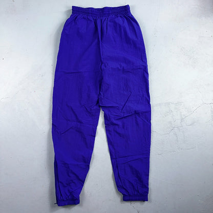 Nike VTG 90s Windbreaker Track Pants Ankle Zip Unlined Purple 1990s Essential