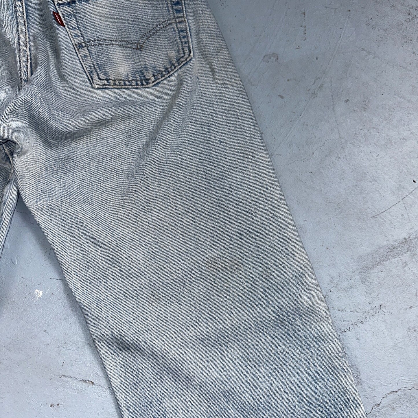 Levis 501 Vintage 80s Redline Selvedge USA XX Jeans Light Wash 32x33 Act 29x29