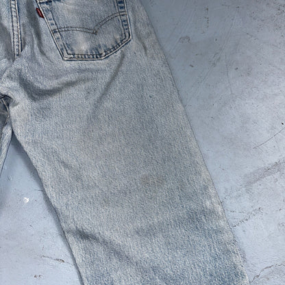 Levis 501 Vintage 80s Redline Selvedge USA XX Jeans Light Wash 32x33 Act 29x29
