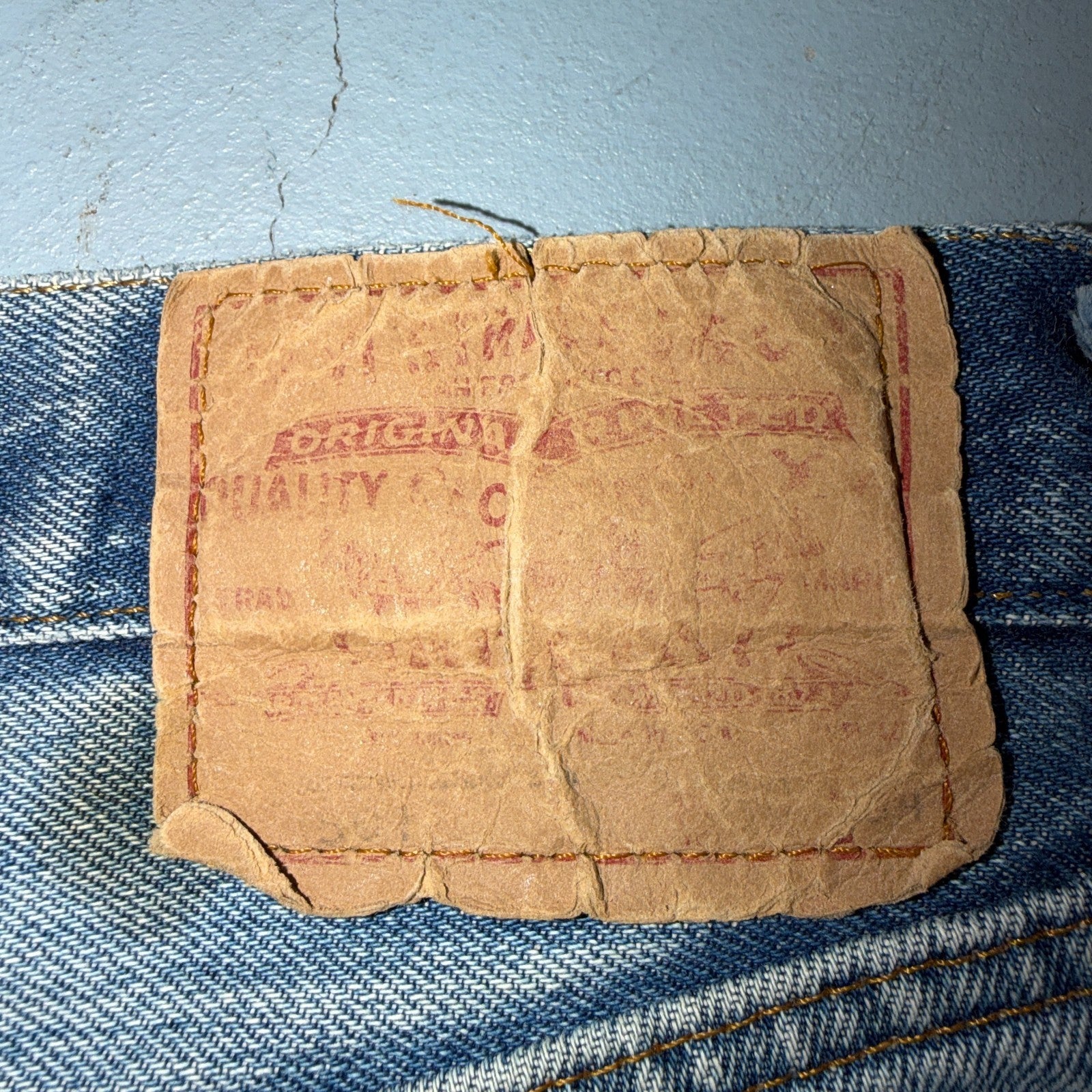 Levis 501 Vintage 80s Redline Selvedge USA XX Jeans Light Wash Act 28x30