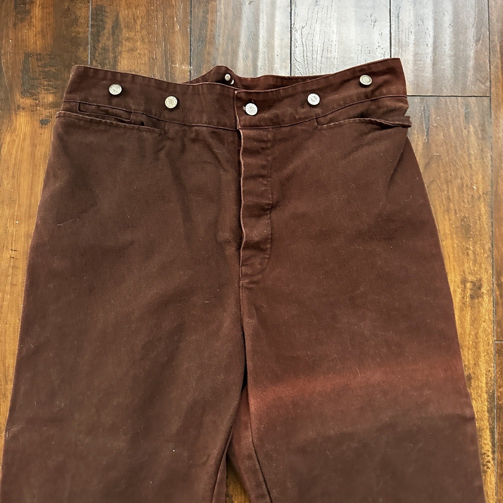 VTG Mens Frontier Maker USA Outdoor Pants Buckleback Cowboy 42 Brown Western