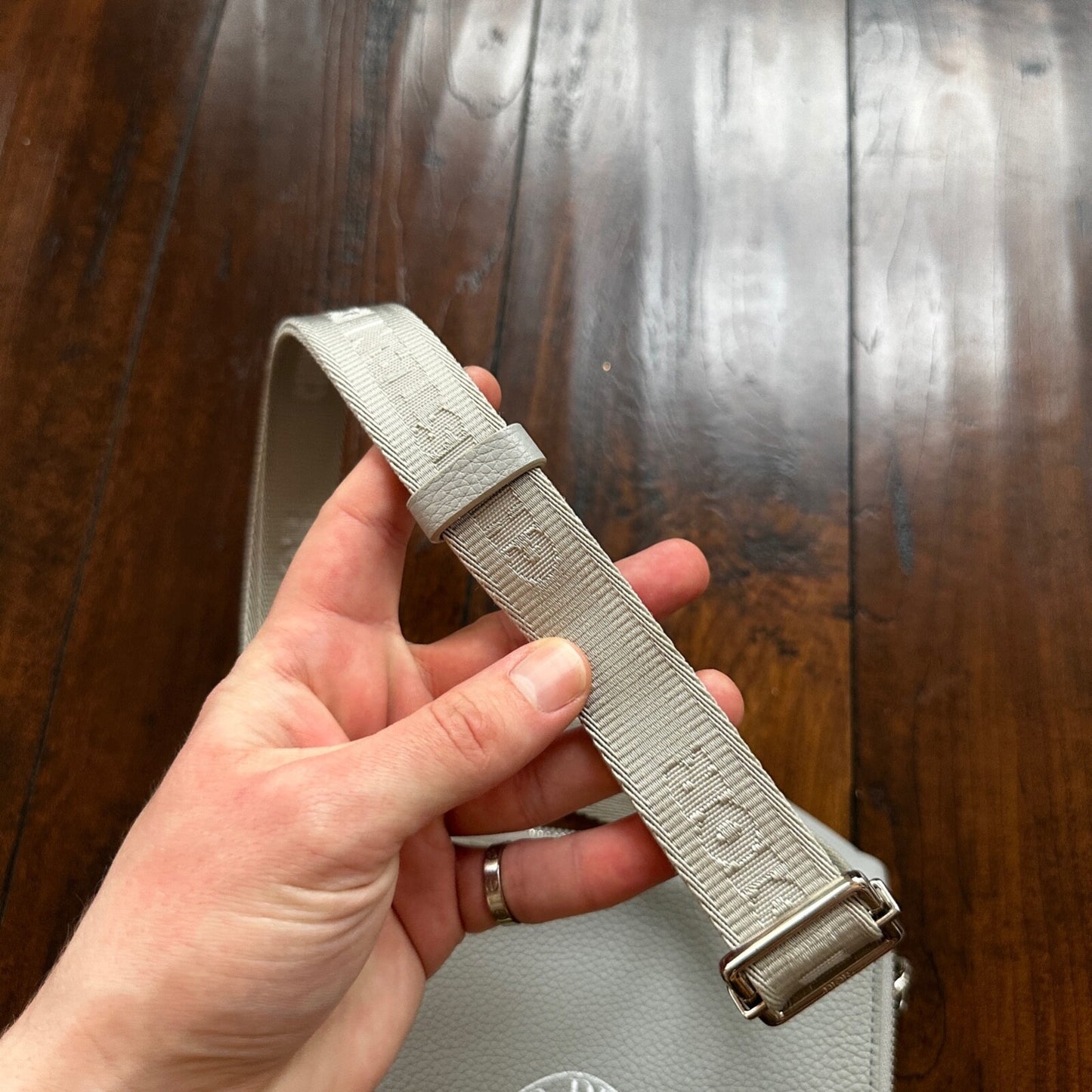 Nike Air Dior Jordan Wings Logo Grey Logo Small Rare Shoulder Bag 100% Authentic