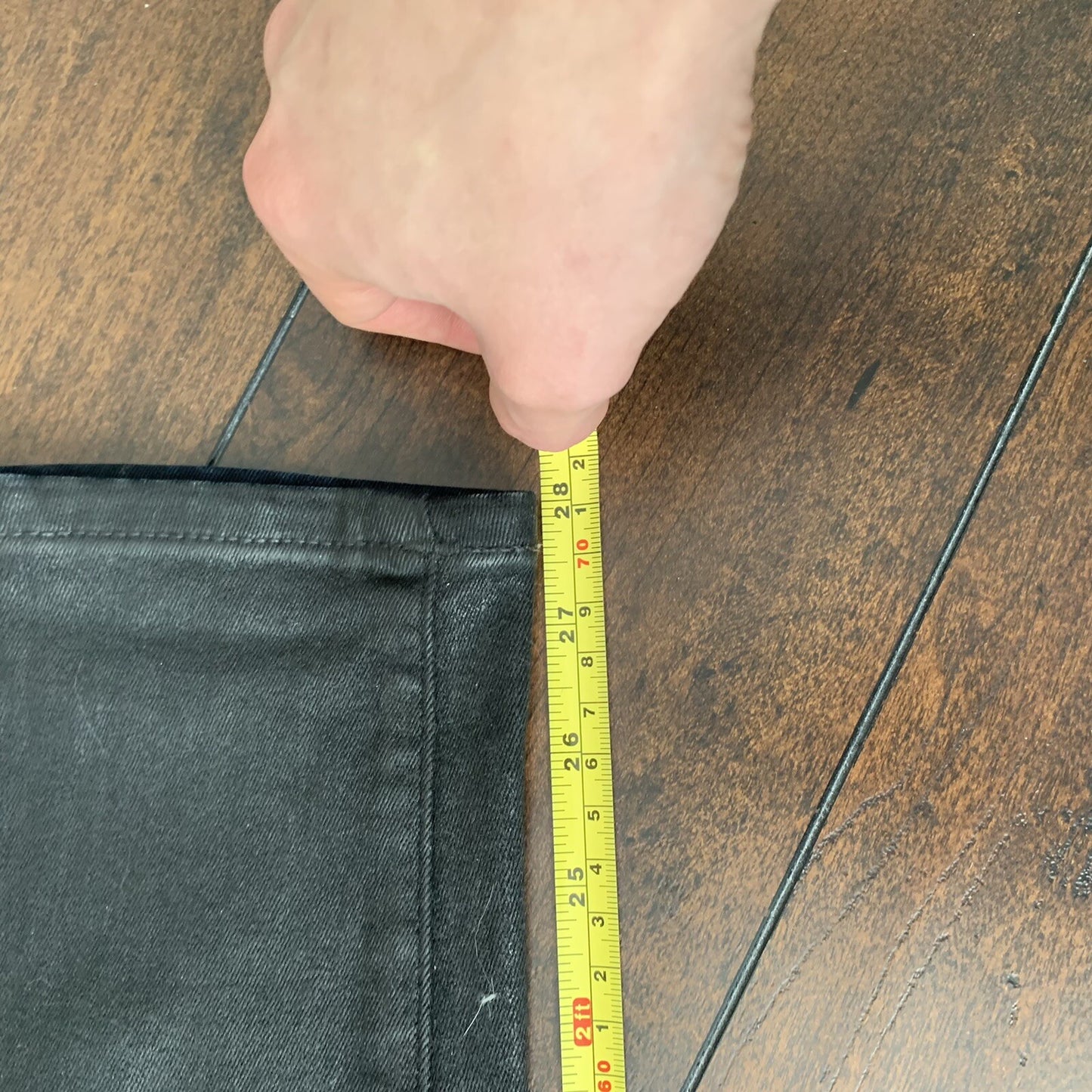 Spanx Women’s 5 Pocket Ankle Skinny Jeans Size 27x28 Black Vintage Style Used