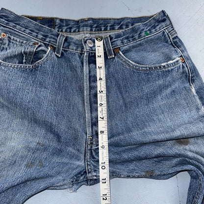 Levis 501 Vintage 90s Hungary Straight Leg Jeans 31x32 Y2K Med Wash Act 28x30
