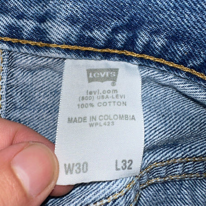 Levis 501 Vintage Y2K 90s XX Straight Leg Jeans Blue Light Wash 30x32 Act 29x31