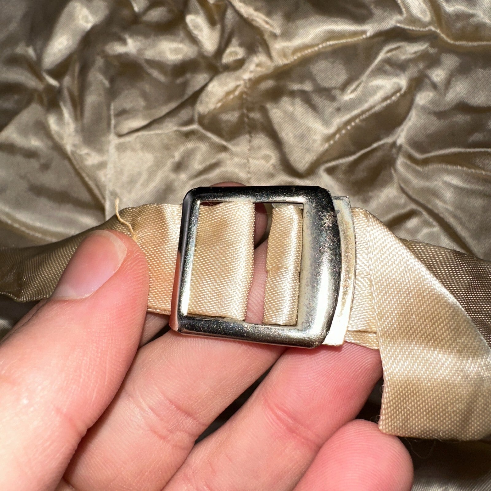 Vintage Buckle Back Vest Mens Green Waistcoat Size S 1940s 1950s 1960s Antique