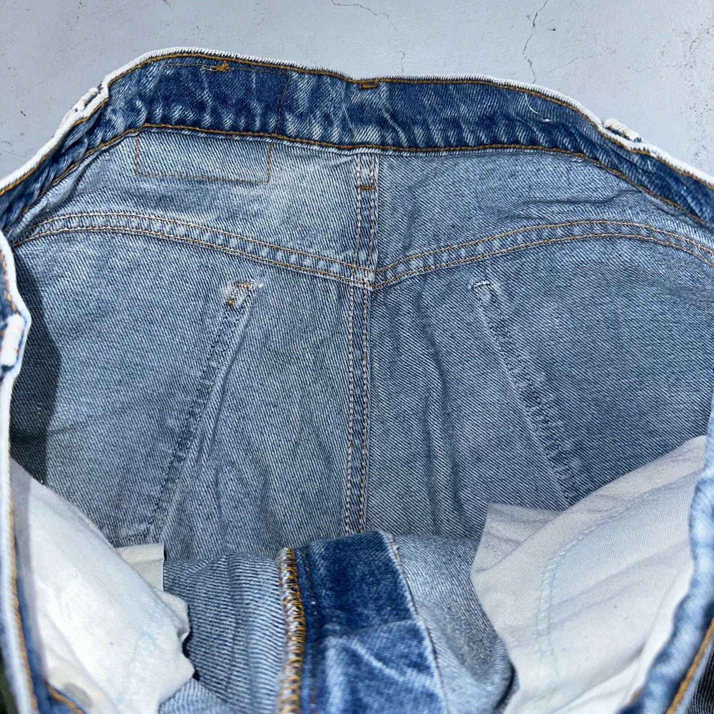 Levis 517 Vintage 80s USA Orange Tab Bootcut Flare Blue Worn Jeans Act 34x30