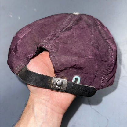 Diamond Lake Resort VTG Hat Cap Snapback Purple Checkerboard 80s Cool Oregon