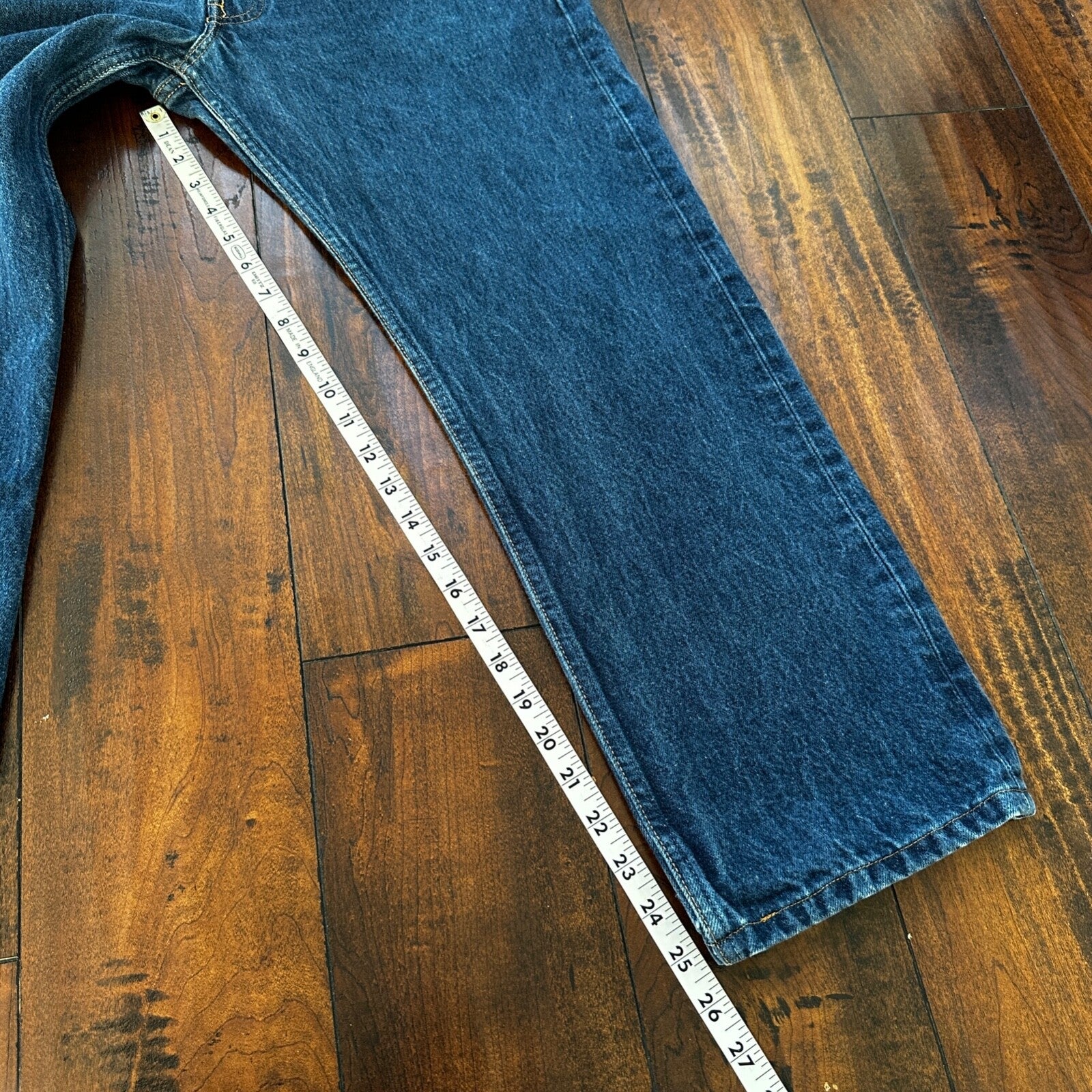 VTG Levis 501 XX Button Fly 90s USA Jeans Denim Straight Capri 34x30 Act 32x25