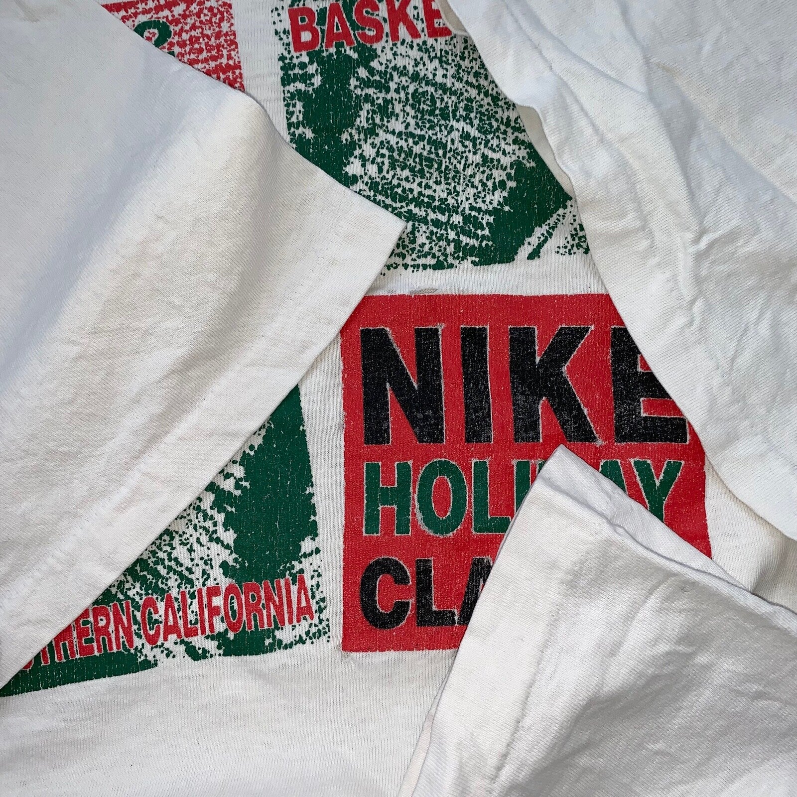 Nike Vintage T Shirt Mens Jordan Holiday Classics Christmas Employee RARE 90s