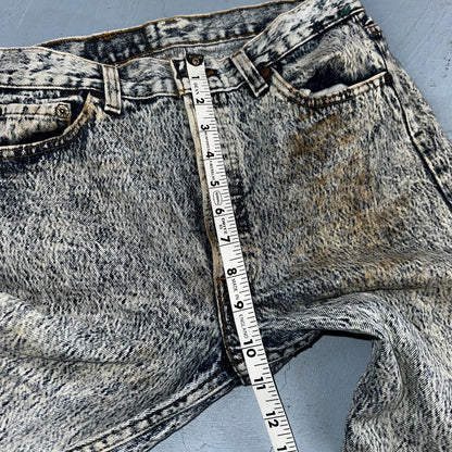 Levis 501 Vintage 80s USA XX Straight Leg Jeans Blue Acid Wash 30x34 Act 28x32