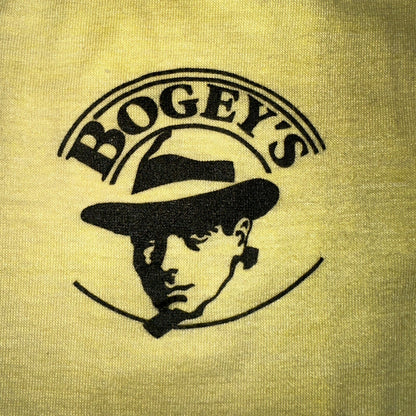 Hanes Bogeys VTG T Shirt Single Stitch Yellow Art Promo Large Classic Fun 50
