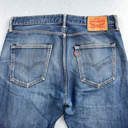 Levis 501 Y2K XX Straight Leg Jeans Blue VTG Med Wash 34x36 Act 34x34