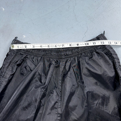 Nike VTG 90s Windbreaker Track Pants Ankle Zip Unlined Black 1990s Essential
