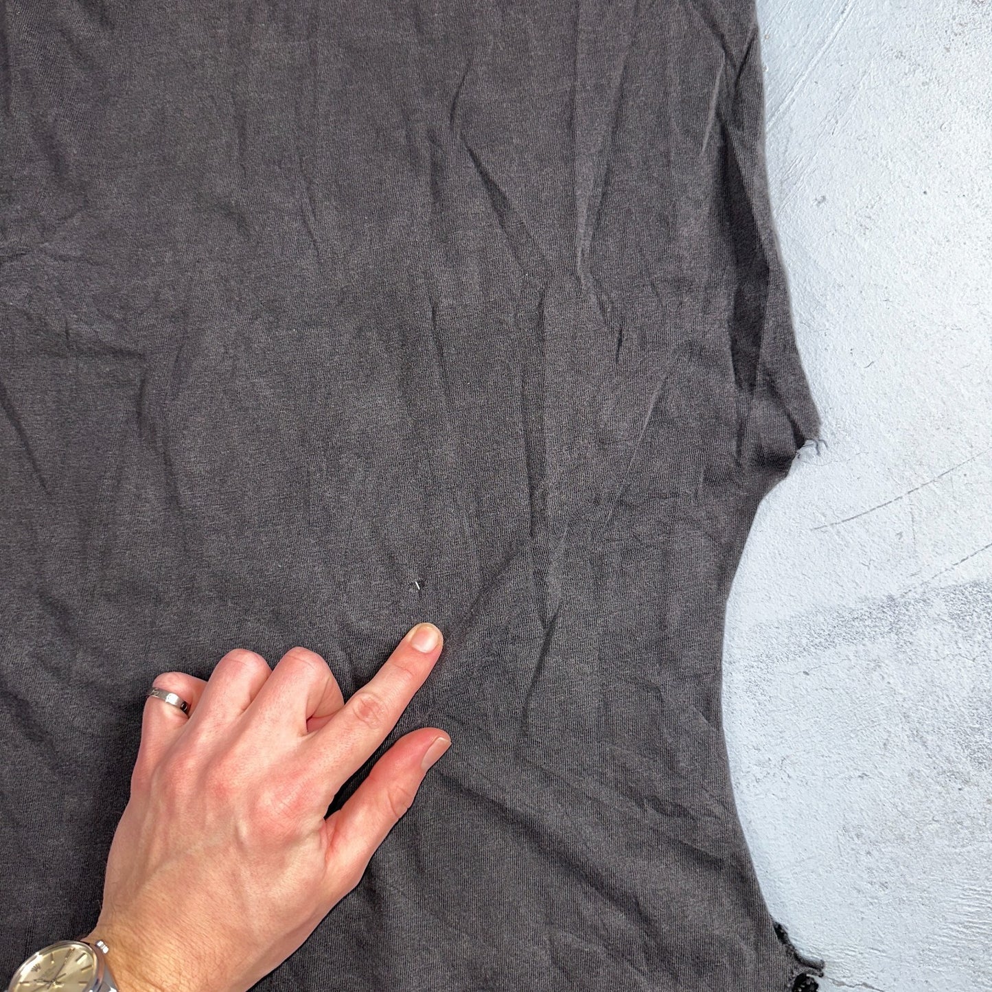 Super Hero Chopped Cut Sewn Custom VTG T Shirt Hanes 80s Beefy Rare Fun Batman