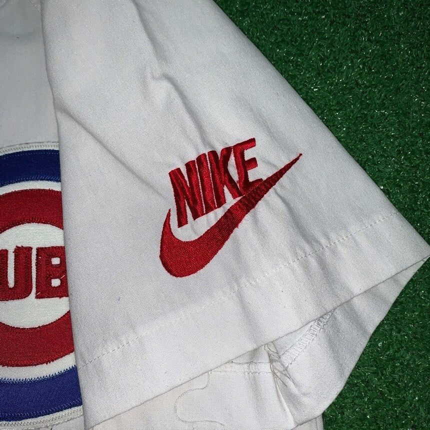 90s Chicago Cubs Jersey Vintage Nike T Shirt USA Rare MLB White Rare Jordan Rap