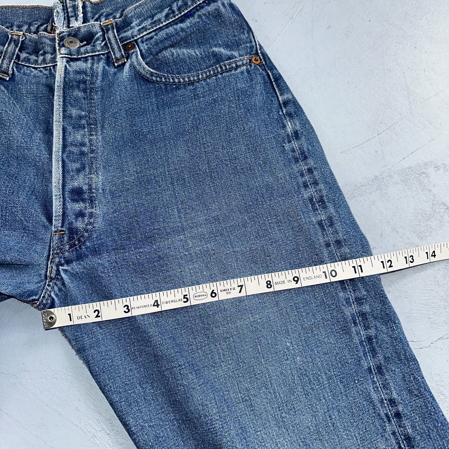 Levis 501 VTG 70s SS Redline Selvedge Jeans XX Med Wash 27x31 Tailored Altered