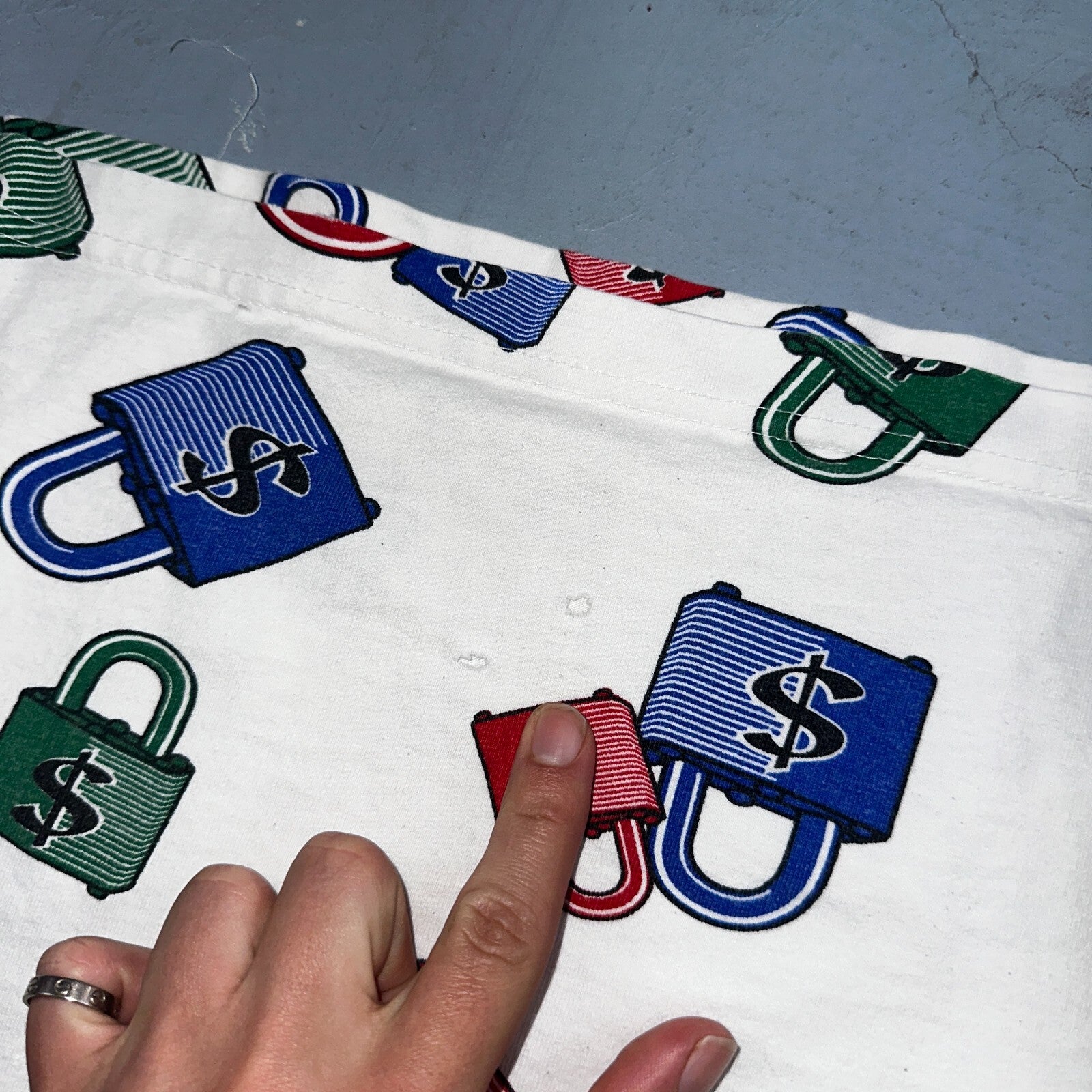 Money On Lock Wild AOP Y2K VTG T Shirt Cash CREAM Rap Music 4XL Soulja Boy Boi