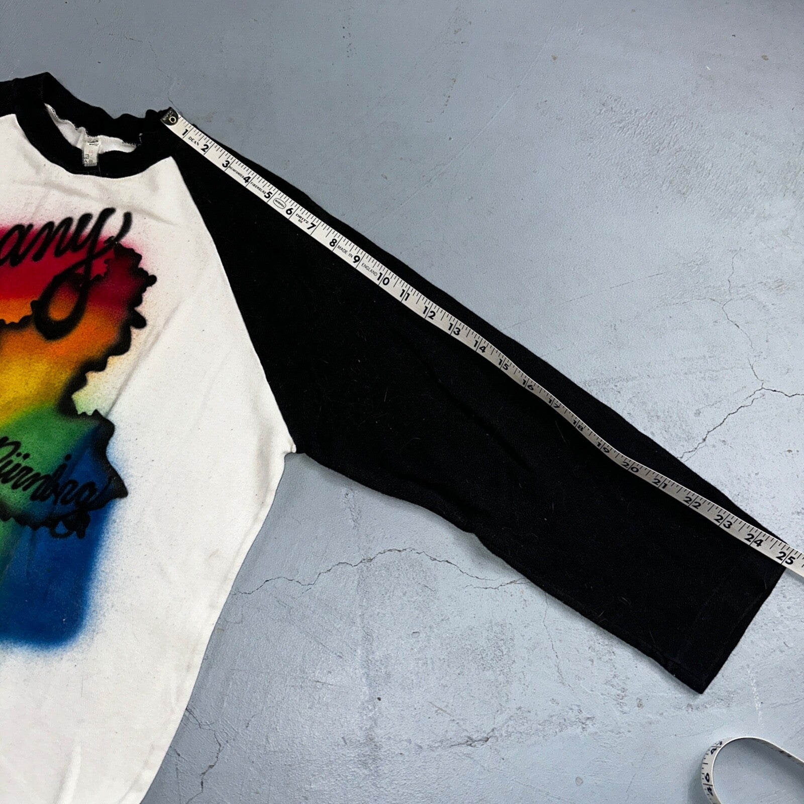 Germany Raglan 80s Rainbow VTG T Shirt Cool Graphic Jim Memory Travel Europe XL