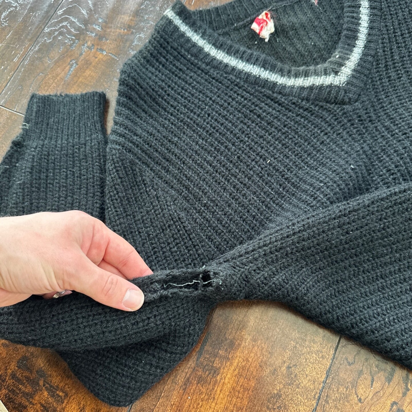 Vtg 60s 70s Thrashed Acrylic Sportswear Shirt Surf Skate Black Oregon USA